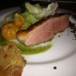 Seared Duck Breast, Cabbage, Bok Choy, Dates and Juniper Berries-Very Good